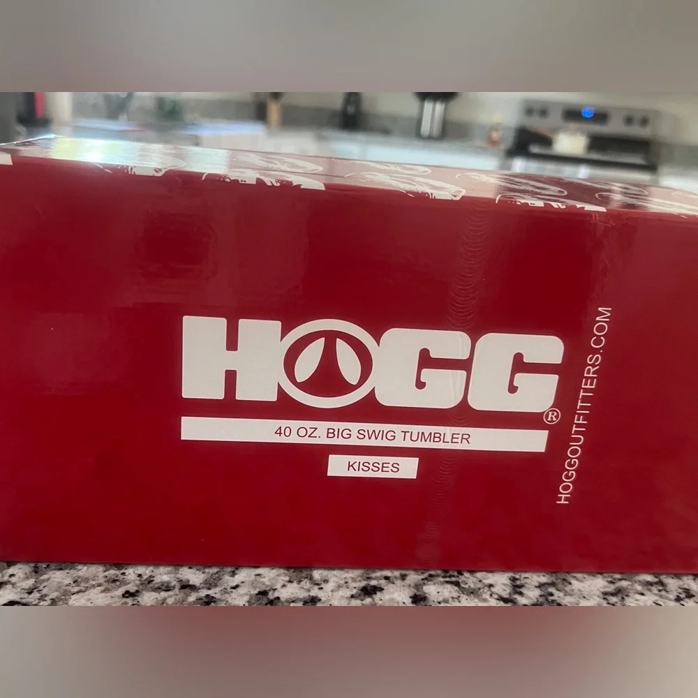 Sealed Hogg 40oz Big Swig Red Tumbler with Lip Print Stainless inside - Picture 4 of 5
